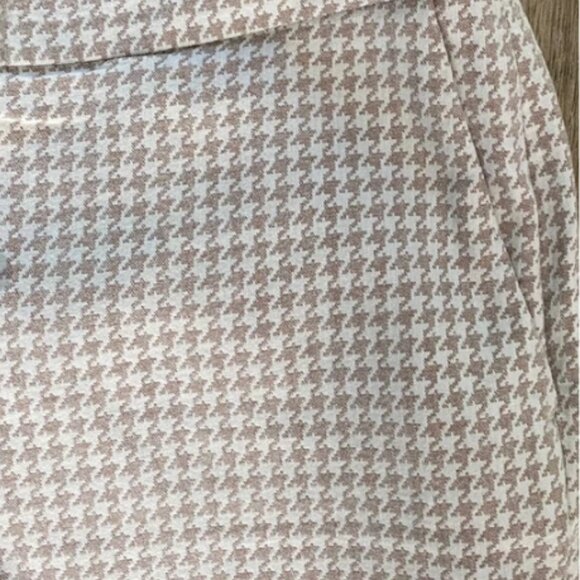 Clara Pants – Houndstooth Print in Off-White/Taupe – Size FR 36 / US 4 (S) - Picture 5 of 6